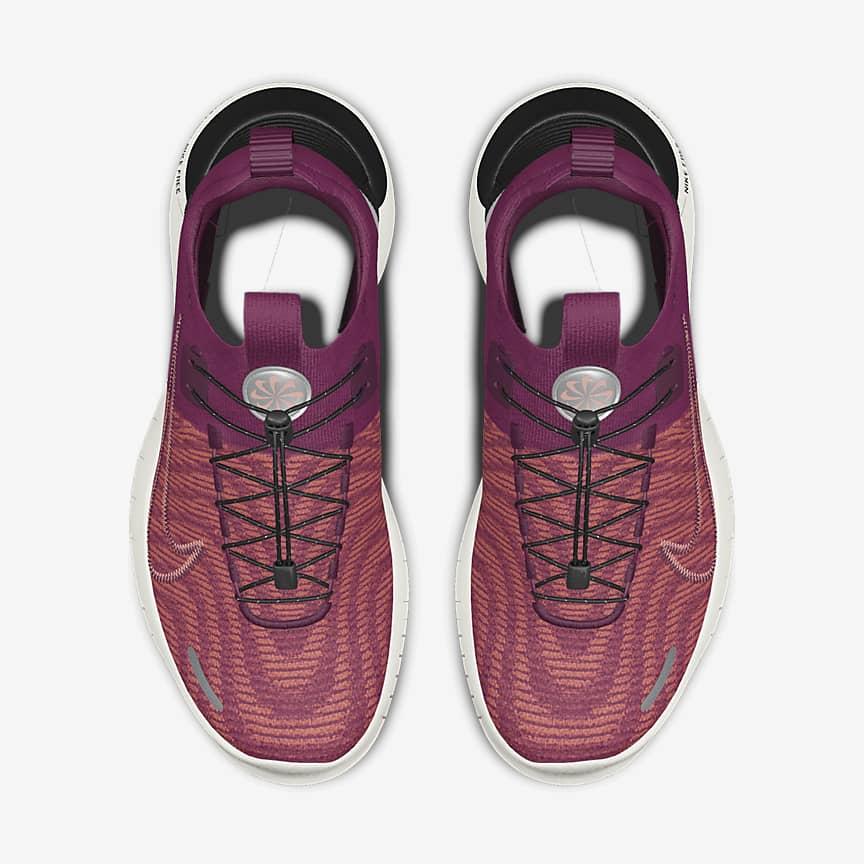 Giày Nike Free Rn By You Nữ Đỏ Sẫm